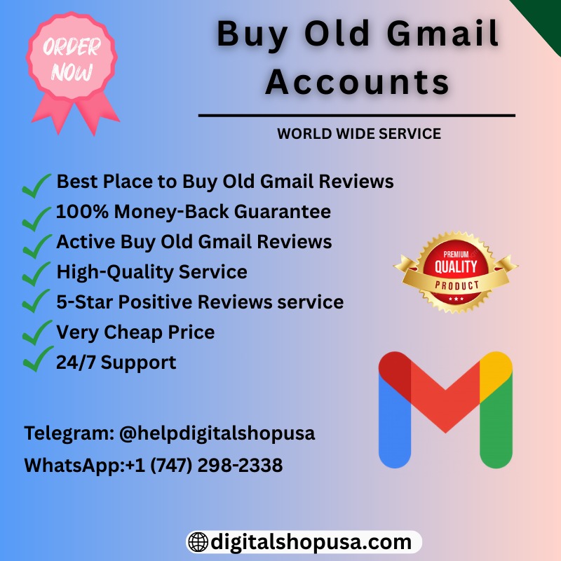 Buy Old Gmail Accounts - PVA Aged USA, UK Gmail For Sale