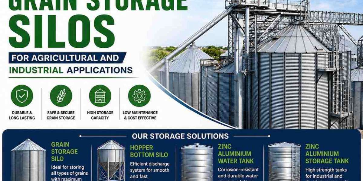 High-Quality Grain Storage Silos for Agricultural and Industrial Applications