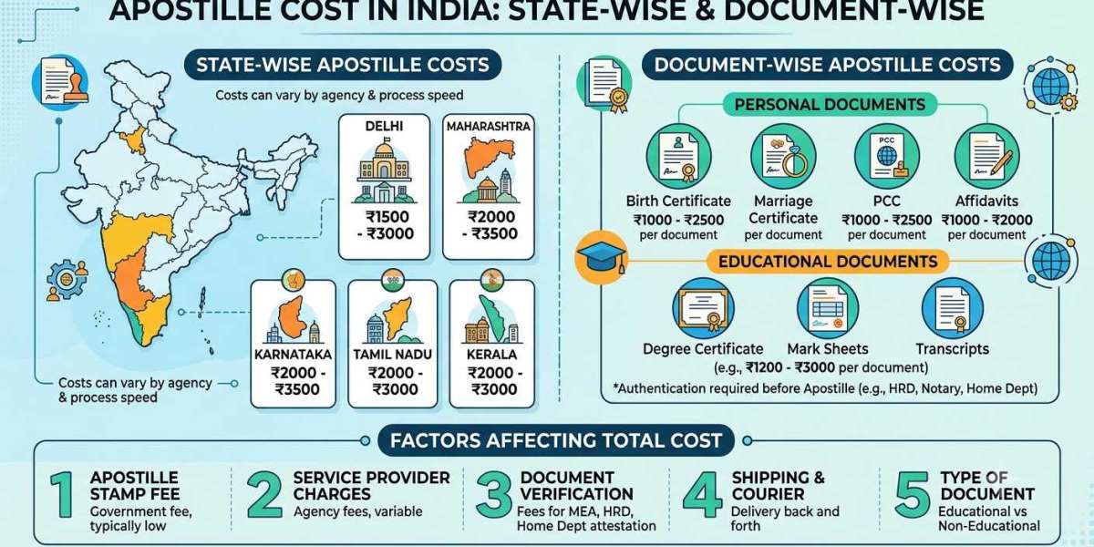 Apostille Cost in India: State-Wise & Document-Wise